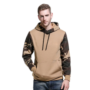Sweat-shirt à capuche pour homme, noir, camouflage, manches longues, coupe classique, en polaire, décontracté, pour l'automne - Product Image 4