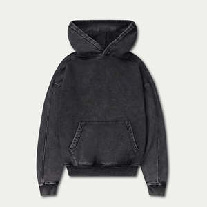 Sudaderas con Capucha para Hombre de Alta Calidad, Estilo Vintage, Lavado Ácido, 100% Algodón, Felpa, Talla Grande, Diseño Personalizado Bordado - Product Image 3