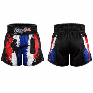 Custom Printed Breathable Casual Men's MMA BJJ Jiu Jitsu <b>Grappling</b> Wrestling Muay Thai Boxing Fighting <b>Shorts</b> - Product Image 1