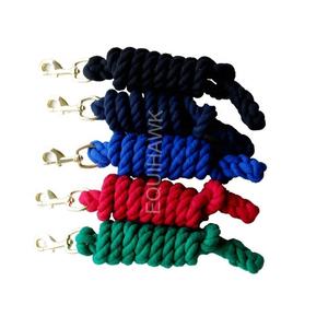 Cuerda de plomo de caballo de algodón de alta calidad al por mayor, diseño personalizado con broches de ojo grandes, tamaño y color según pedido del comprador - Product Image 1