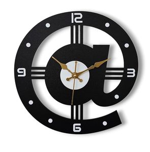 Contemporary Wooden Round Wall <b>Clock</b> Quartz Analog Silent <b>Battery</b> Powered Easy to Read for Living Room - Product Image 1