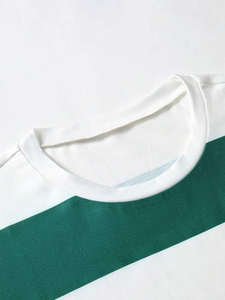 T-shirts à manches courtes rayés, imprimés vintage, respirants, à séchage rapide, 100% polyester, personnalisables en gros - Product Image 3