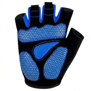 Wholesale Custom High Quality Half <b>Finger</b> Cycling Gloves Shockproof Gel Padded Breathable Bicycle Riding <b>Bike</b> Gloves - Product Image 2