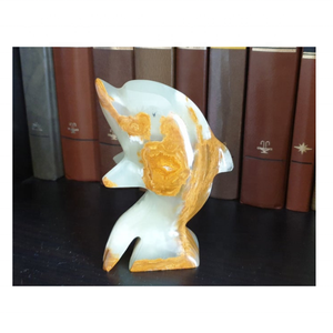 Estatuilla de pez ónix lindo de la mejor calidad, estilo Animal más vendido tallado en artesanía de piedra - Product Image 6