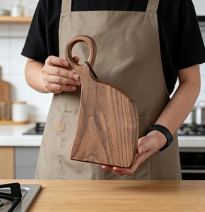 Planche à découper en bois avec poignée, pour viande, légumes et fruits, en acacia véritable, personnalisable, fournisseur d'usine - Product Image 3