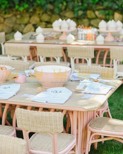 Chaise pour enfants en rotin artisanale pour événements de location, fêtes d'anniversaire, mariages, festivals et décorations de fêtes pour enfants - Product Image 3