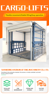 Thang nâng hàng thủy lực, nền tảng nâng hàng, thang nâng vật liệu ngoài trời Trung Quốc - Product Image 3