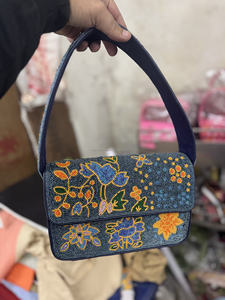 Sacs à main en coton perlé faits à la main de style bohème pour femmes indiennes, sacs messagers du zodiaque, sacs de soirée, sacs de shopping, vente en gros - Product Image 3