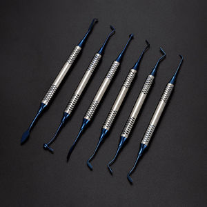 Dental Composite Stainless Steel Color Spatula Repair Restorative Surgical Manual Dental <b>Instruments</b> 6pcs By Grip Surgical - Product Image 1