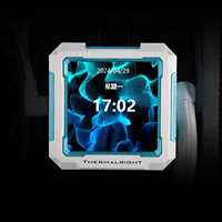 Refroidisseur liquide AIO Frozen Warframe PRO 360 WHITE 360 mm avec écran LCD 2,73 pouces pour affichage en temps réel, compatible Intel LGA 1851 AM5, pour système PC