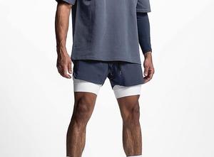 Shorts de sport de haute qualité pour hommes, shorts de fitness, shorts de sport d'été, shorts de musculation, shorts en mesh respirants, coupe slim - Product Image 3