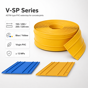 Junta de PVC para Dibujo Técnico Sofuco Modelo V SP Tipo Impermeabilizante Interno con Shore A ≥75 para Juntas de Tanques de Agua Industriales - Product Image 1