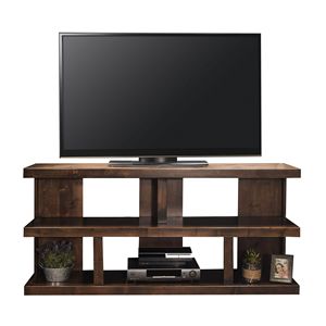 Bridgevine Home Sausalito Console per TV da 64 pollici non è richiesto alcun assemblaggio finitura whisky per TV fino a 70 pollici - Product Image 3