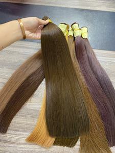 ผมแท้เวียดนามแบบสีทั้งหัว  ปรับแต่งสีได้ทุกเฉด  จัดเรียงเกล็ดผม  แบบดับเบิ้ลดรอน สำหรับทำวิกและต่อผม - Product Image 5