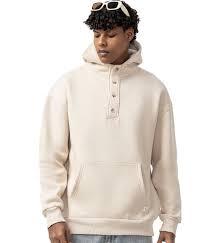 Custom <b>Men's</b> Henley Hoodie | Heavyweight Button-Up Fleece | Oversized Streetwear <b>Pullover</b> - Product Image 3