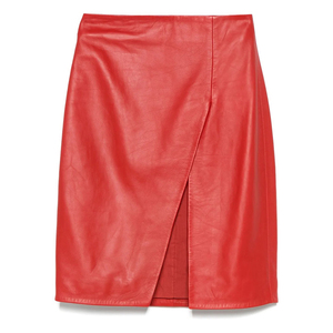 Customized Color Size <b>Women's</b> Adults Genuine <b>Leather</b> High Quality Quick Dry Breathable Comfortable Solid Pattern <b>Skirt</b> - Product Image 6