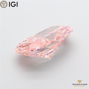 เพชร CVD ขนาด 5.00 กะรัต ความสะอาดระดับ VS2 สีชมพูสดใส รับรองโดย IGI รูปทรงคุชชั่น สำหรับจี้โซลิแทร์สุดพิเศษ - Product Image 3