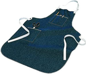 Delantal de Cocina Personalizado de Alta Calidad, Delantal de Lona Resistente para Cocinar, Ajustable, con Correas de Cuero para Colgar del Cuello, con Bolsillo, para Restaurante, Bar, Trabajo - Product Image 4