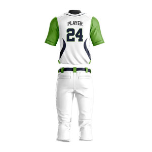 Uniforme de baseball personnalisé pour hommes, pour l'équipe, respirant, 100% polyester, impression par transfert thermique, service OEM - Product Image 2