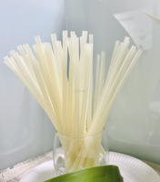 Pailles de riz appliquées dans les bars à jus Magasins de smoothies et les magasins de thé à bulles Assurer une expérience client naturelle
