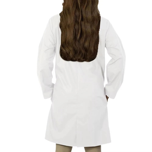 Blouse blanche en tricot à manches longues pour femme, blouse médicale pour infirmière de laboratoire, blouse de laboratoire classique pour femme, manches longues, blouses de laboratoire pour médecins - Product Image 2