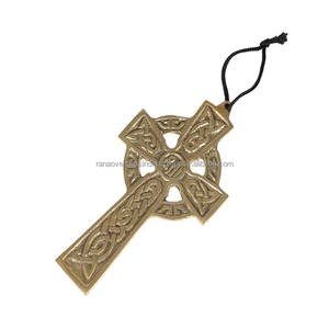 Wholesale Art Deco Celtic Cross Brass Wall <b>Hanging</b> High Quality Etching <b>for</b> Reiki Metaphysical Wicca Healing Various Options - Product Image 2