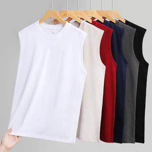 Débardeur Homme Grande Taille 100% Coton 200g Col Rond Sans Manches Style Décontracté pour la Gym – Prix Usine Chine Bangladesh - Product Image 1