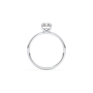 Bague solitaire REYES en moissanite taille radiant de 0,98 carat en argent sterling 925, certifiée GRA, bijoux fins pour femme, à porter au quotidien - Product Image 6