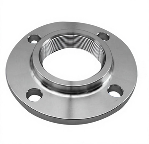 Brida de tubería roscada de acero inoxidable de alta calidad, mecanizada por CNC, certificada ISO, personalizada por Vartis Engineering - Product Image 3