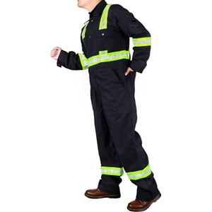 Wholesale <b>Overalls</b> For Men Workwear Hi Vis Work Construction Clothes Men Reflective Strips Work Hi Vis Coverall Uniforms - Product Image 3