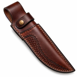 Étui à couteau en cuir pour collection et usage quotidien, artisanat du cuir de qualité supérieure, design compact et durable, parfait pour le rangement des couteaux - Product Image 4