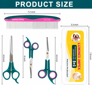 Ciseaux professionnels pour toilettage des animaux, pour couper les poils des animaux, ciseaux de toilettage pour une coupe lisse et facile, professionnels - Product Image 5