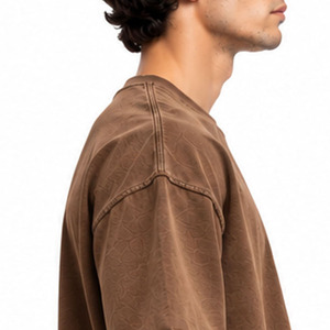 Camiseta Extra Grande para Hombre, 100% Algodón, Cuello Redondo, Informal, Ropa Masculina, Cómoda, Manga Corta, Prenda Moderna de Primera Calidad - Product Image 4