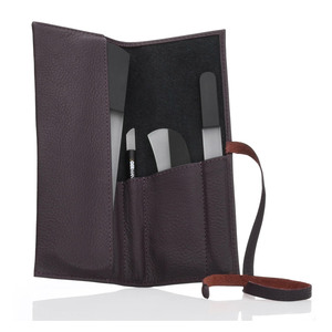 Rouleau de cuir en gros avec poche pour barre de pédicure |   Organisateur d'outils en cuir de vache véritable |   Porte-cartes compact 17 x 13,8 cm - Product Image 4