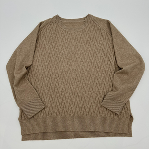 Suéter de punto para mujer, Jersey de punto de manga larga crudo de alta calidad, estilo informal, moda para mujer - Product Image 1