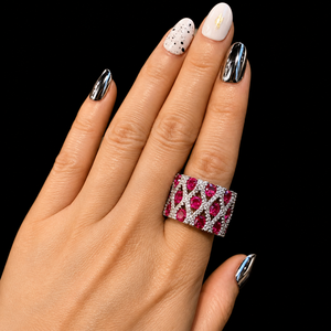 Joyería Personalizable de Hip Hop con Moissanita de Color, Circonita Cúbica, Engaste Pavé, Diamantes, Chapado en Oro, Corte Brillante Redondo, para Fiesta, para Mujer - Product Image 6