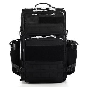 Sac à dos tactique rose avec double pochette pour bouteilles shaker, sac à dos robuste en Oxford, imperméable, pour sports de plein air, fitness, voyage - Product Image 3