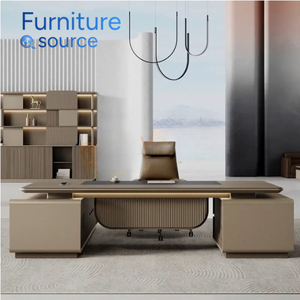 แผงไม้ตั้งโต๊ะในสำนักงานแบบทันสมัยมีสไตล์พื้นผิว MDF ทนทานติดตั้งในสำนักงานสะดวกสบายโรงงานเฟอร์นิเจอร์ที่เชื่อถือได้ในเวียดนาม - Product Image 1