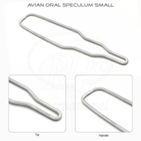 Petit Spéculum Oral Aviaire en Acier Inoxydable 5,5x1 Pouce, Embout 4,5mm, Spéculum Oral pour Oiseaux, Spéculum pour Petits Mammifères, Spéculum pour Petits Animaux