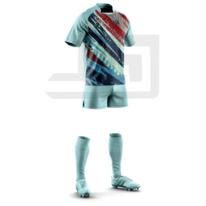 Ensemble de maillot et short de rugby imprimé numériquement, écologique, antibactérien, pour les séances d'entraînement et les compétitions - Product Image 3