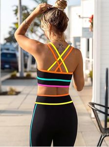Wholesale Seamless Yoga Set 2 Piece Women Gym Fitness Clothing High Waist <b>Leggings</b> Sports Bra Custom Logo Workout Activewear - Product Image 2