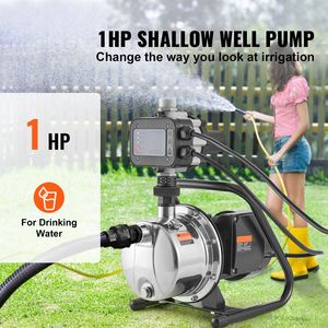 Pompa per Pozzi Poco Profondi da 1HP 115V con Portata di 1200 GPH e Prevalenza di 145 ft, Pompa Portatile in Acciaio Inox con Controllo Automatico per Irrigazione - Product Image 2