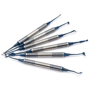 Kit de spatules de remplissage haute précision 6 pièces avec pointe plaquée titane pour instrument de dentisterie restauratrice certifié par Grip Surgical - Product Image 2