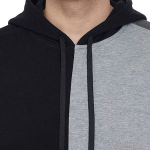 Conjunto Deportivo Informal con Capucha para Hombre, Color Sólido, Bloques de Color, Manga Larga, Bolsillos Laterales, Material Transpirable de Poliéster y Algodón - Product Image 6