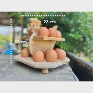 Lavie Creations Wooden <b>Egg</b> Rack-<b>Eco</b>-Friendly Dishwasher & Freezer Safe Manual <b>Egg</b> Stirring - Product Image 6