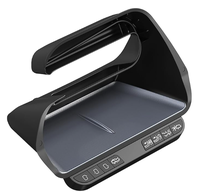 Nouvel Organisateur de Console Centrale Noir en ABS avec Bouton pour Model 3/Y 2021-2023 (Rétrofit/Amélioration)