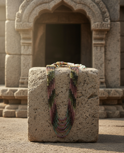 Collar Étnico con Cuentas de Turmalina para Mujer - Product Image 1