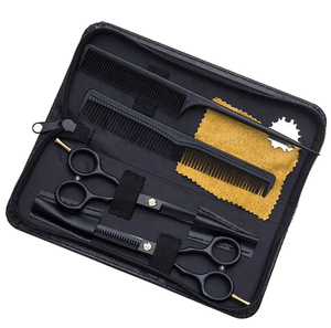 Hair Cutting Stainless Steel Sharp Blade Barber Thinning Scissors Kit Barber Professional Salon Tools Barber Scissors Kit - Product Image 5