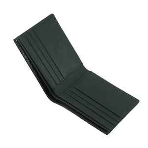 Portefeuille en cuir véritable noir de luxe fait main pour homme, portefeuille fin - Product Image 5