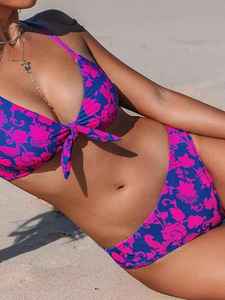 Top Quality & Breathable <b>Bikini</b> <b>Set</b> Metal Circle Detail Women Swimwear Stylish Connection Design Two Piece Bathing Suit - Product Image 6